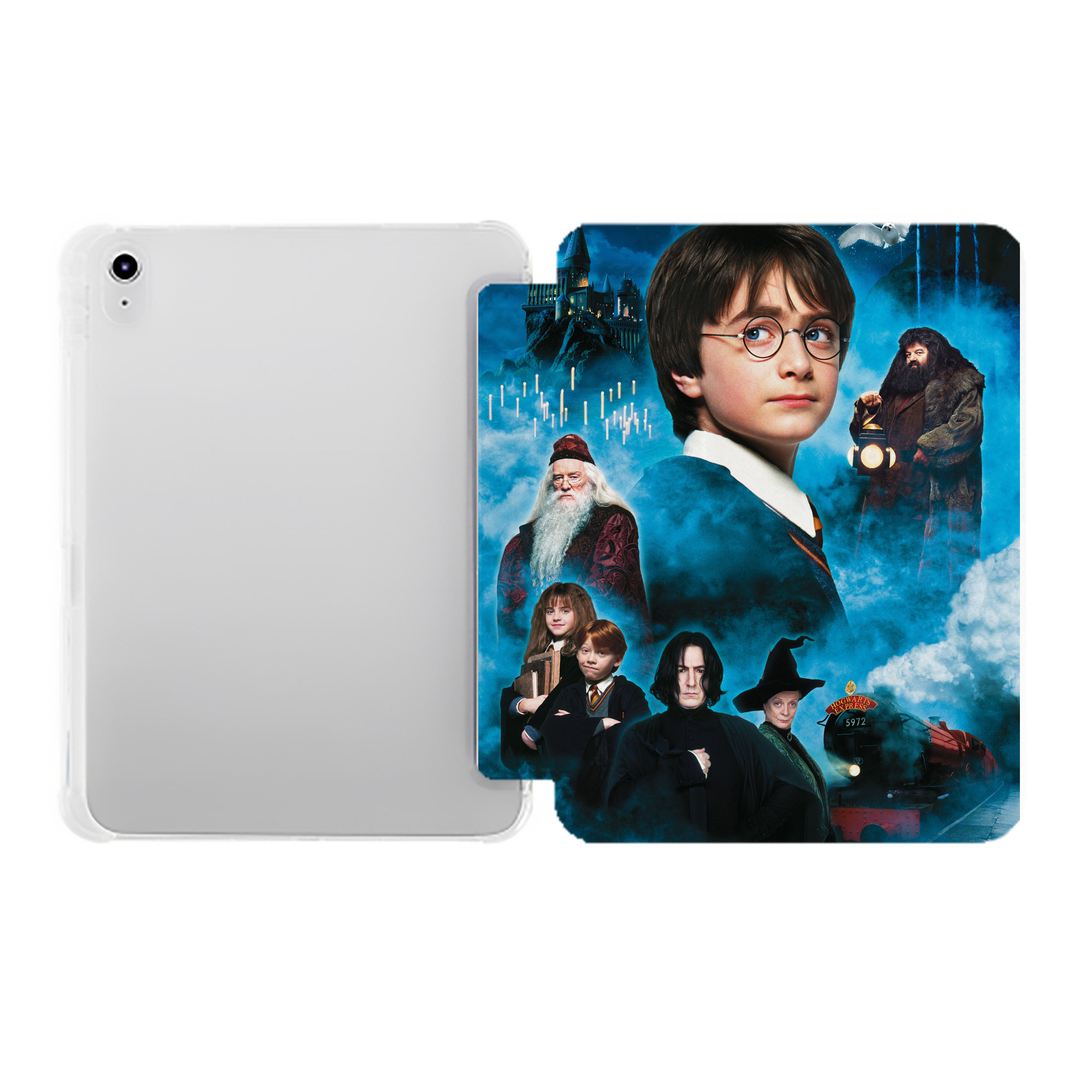 （画像用） Harry Potter ハリー・ポッターシリーズ IPad ケース ペン収納付き 三つ折りスタンド PUレザー×シリコン 対応機種9.5/10.5/10.9インチ